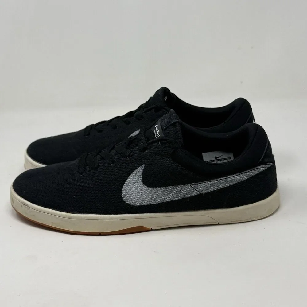Nike SB Eric Koston 1 Sneakers Shoes Mens 12 Black Gray Lunarlon Skate 2012